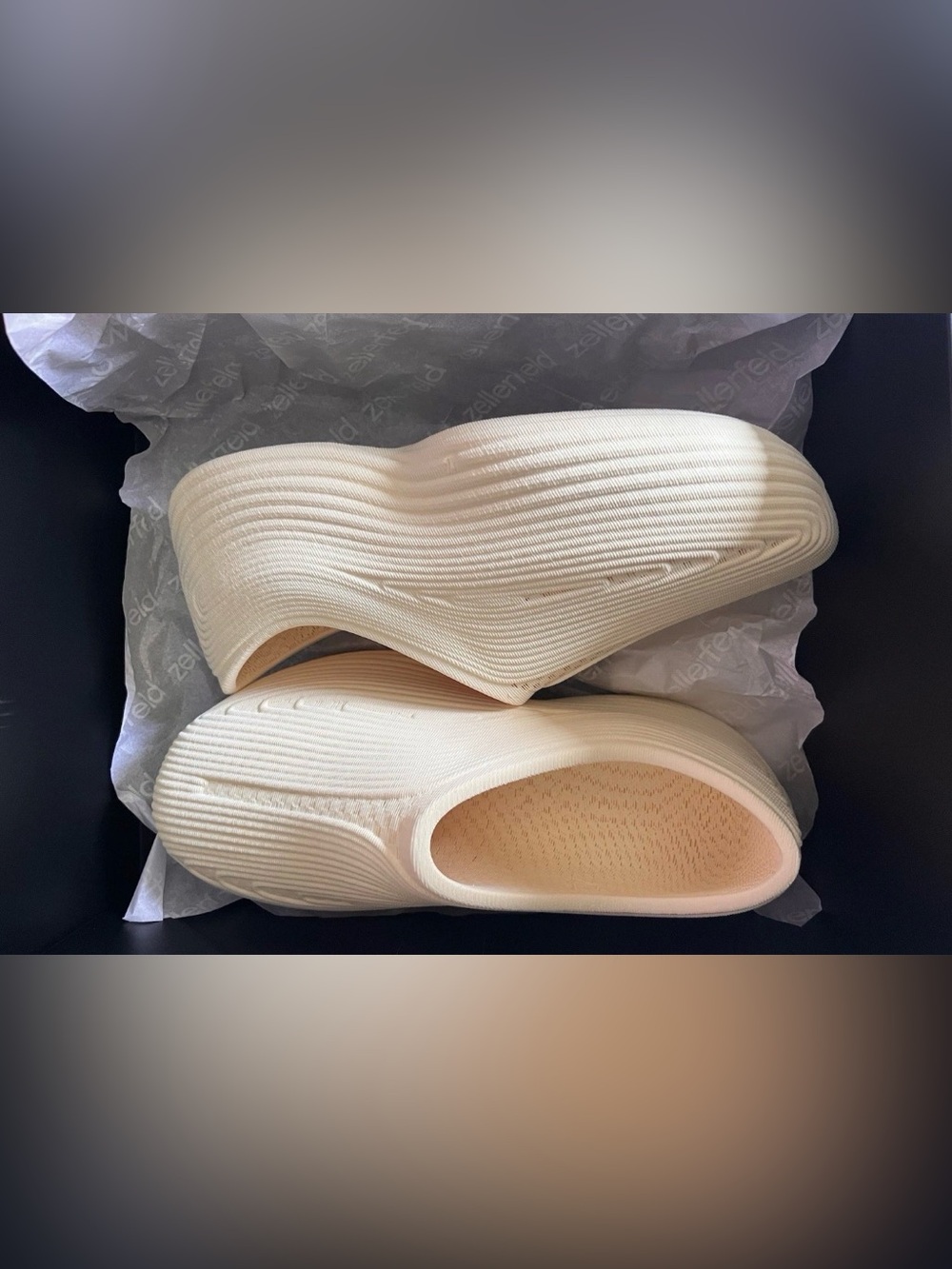 Men Zellerfeld Studio Runner Oat 3D Printed Shoes Size 11 New In Box Complete